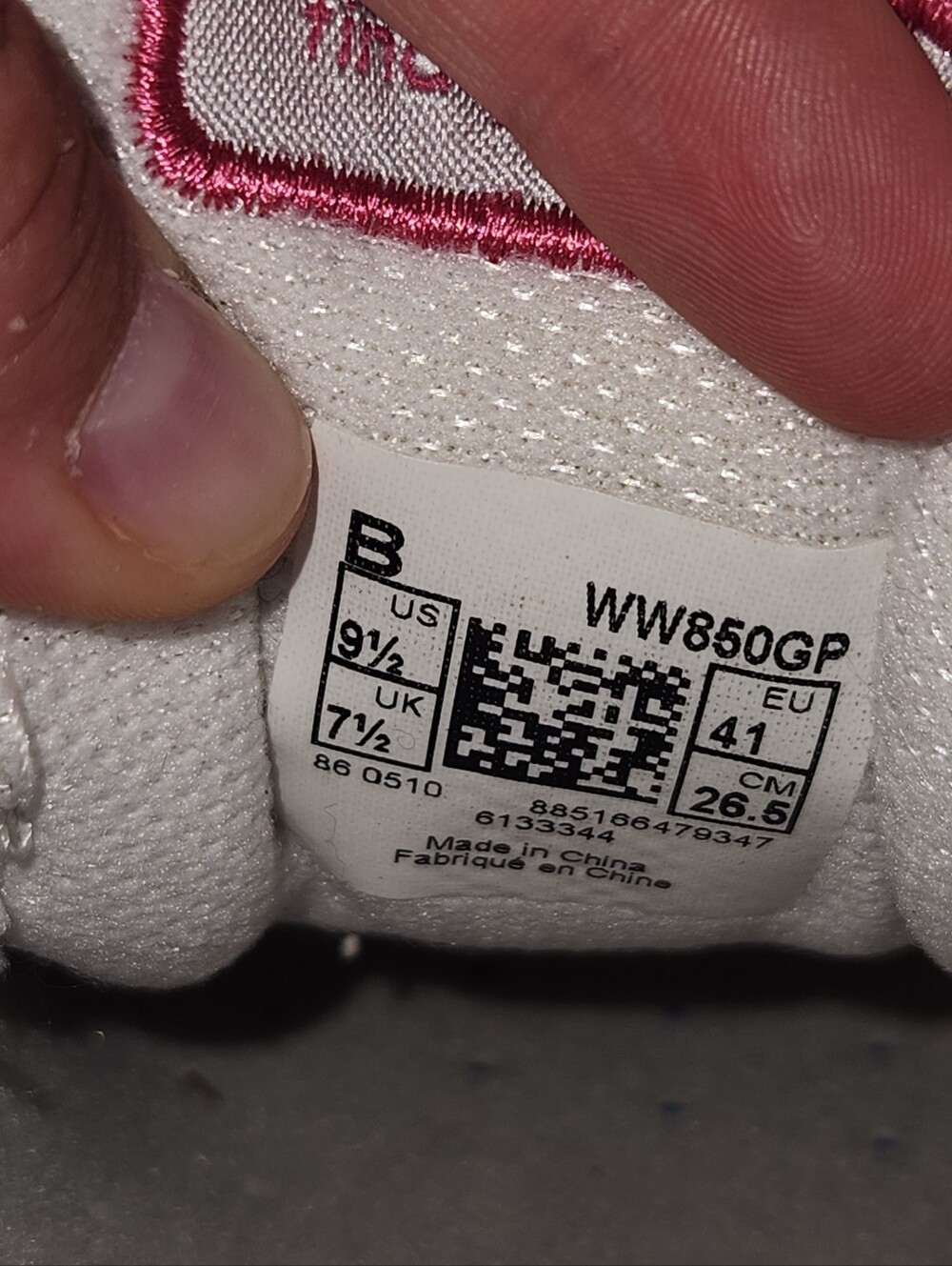 New Balance Toning Wellness Sneakers | White Pink Grey | W9.5 - Picture 7 of 7